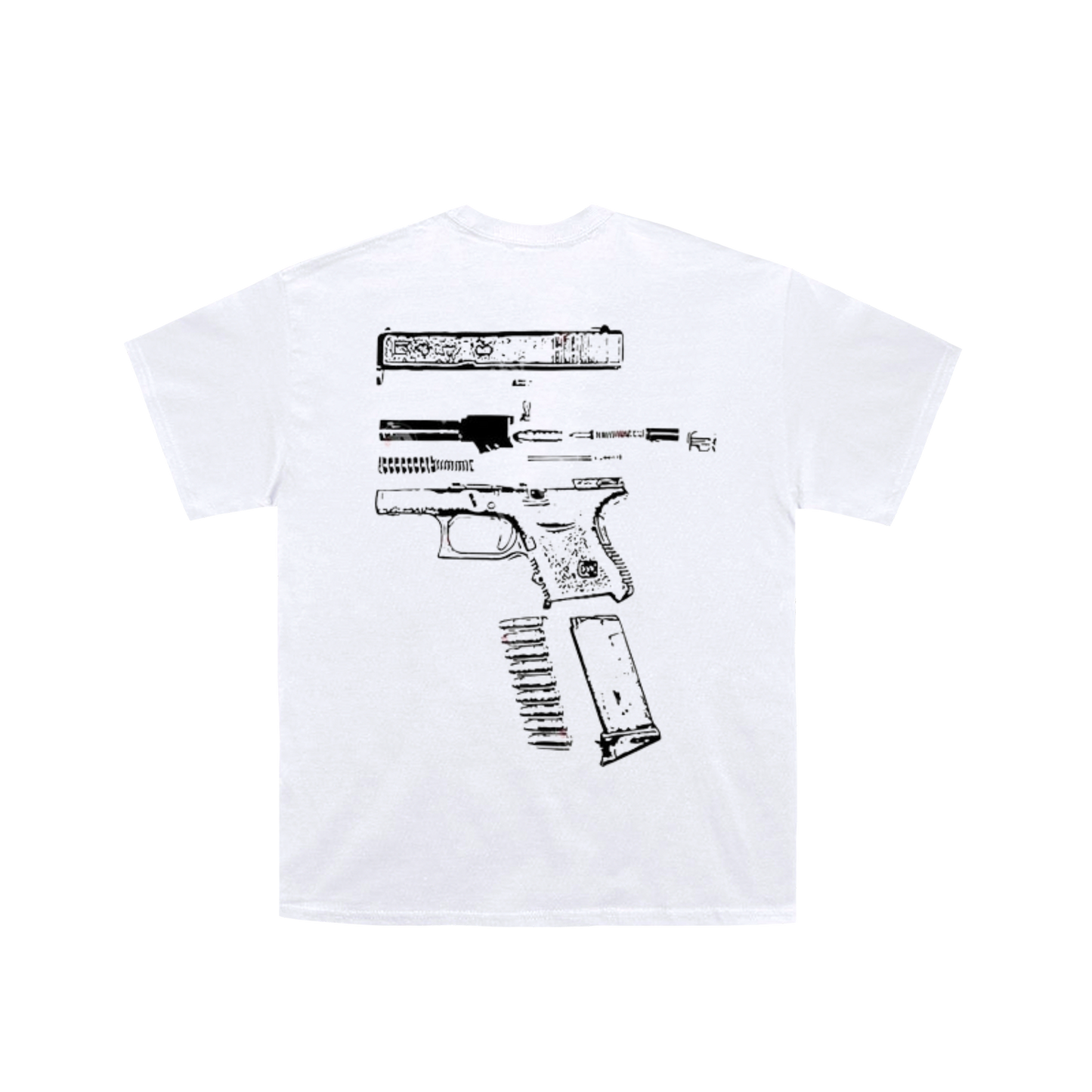 White-Black In Glock We Trust Short-Sleeve T-Shirt